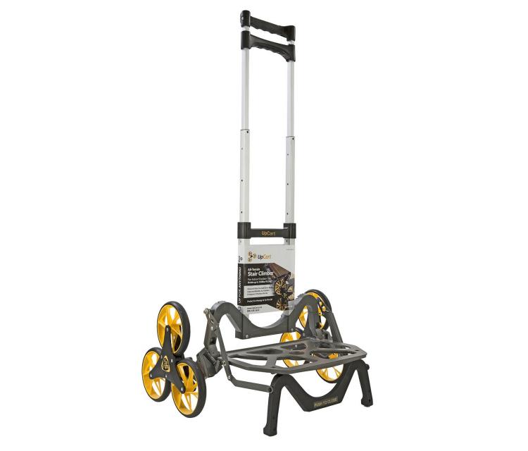 UpCart Stair Climbing Trolley Cart - Foldable helps you haul things up and down stairs