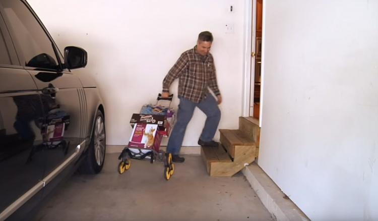 UpCart: A Stair Climbing Trolley That Helps You Haul Heavy Objects Up