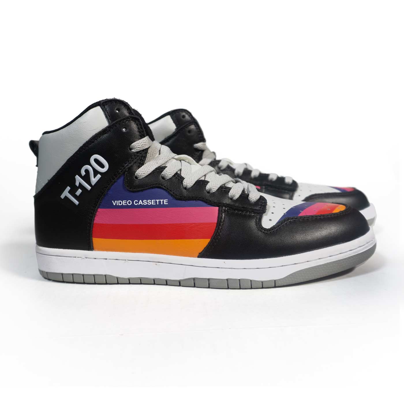 VHS Tape Shoes - Nostalgic T-120 VHS sneakers