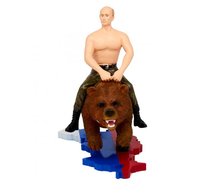 putin riding bear action figure