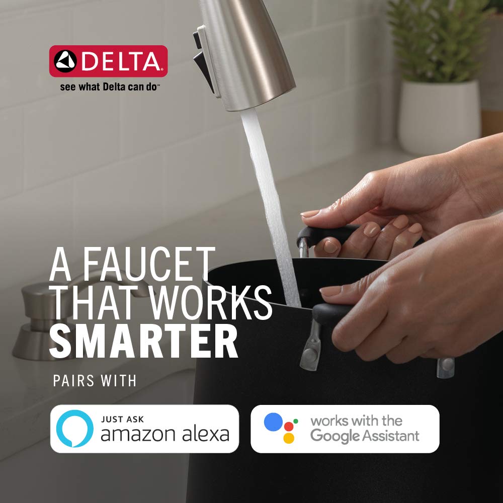 Delta Voice-Activated Smart Faucet - Turns on water hands-free - Smart Faucet gives precise water measurements