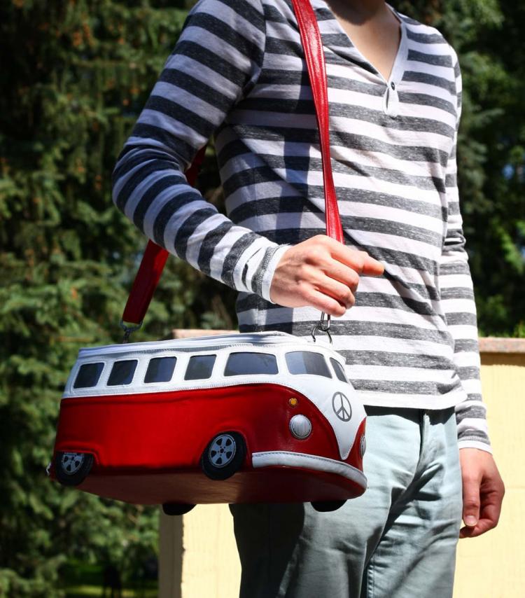 Volkswagen Hippy Bus Leather Purse/Bag