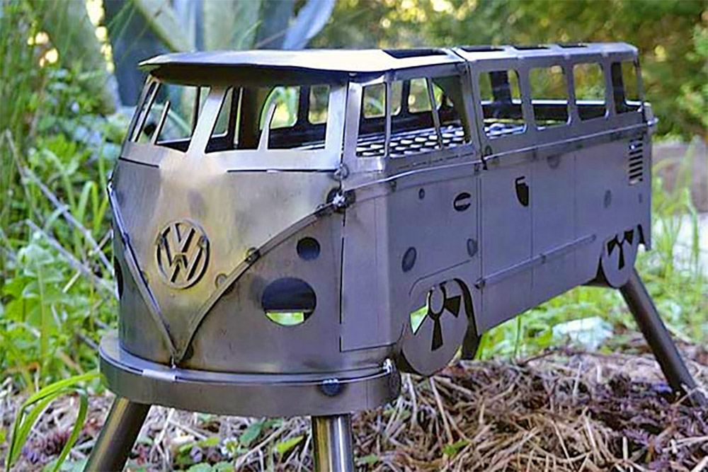 Volkswagen Bus Barbecue Grill - VW Hippy Van BBQ