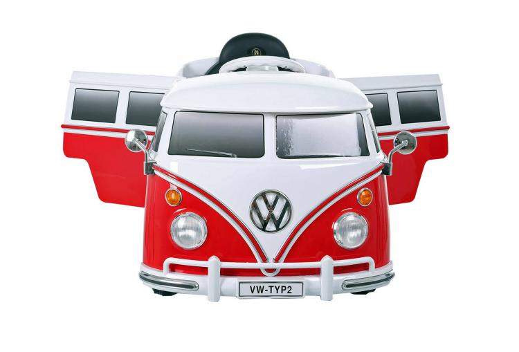 Volkswagen Bus Ride On Kids Toy Car - Electric VW Hippy Van Toy Car