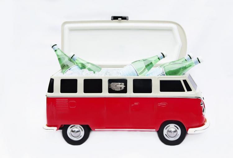 Volkswagen Hippy Van Cooler - VW Bus Rolling Cooler