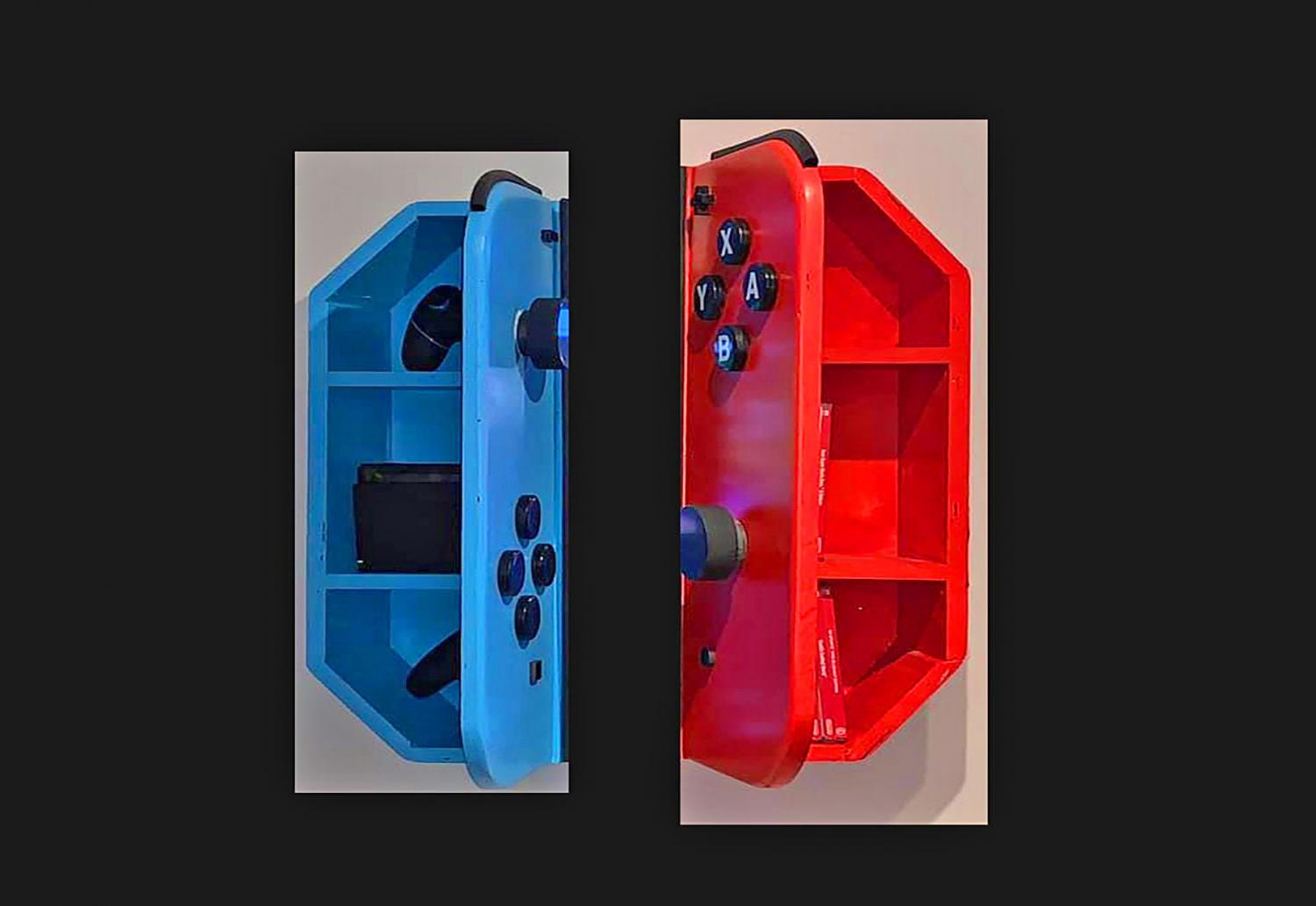 Wall-Mounted Cabinets Turn Your TV Into a Giant Nintendo Switch - Nintendo Switch TV Cabinets