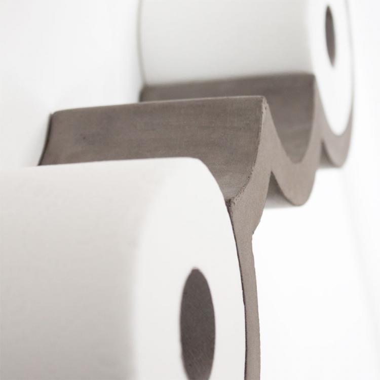 Concrete Cloud Toilet Paper Holder