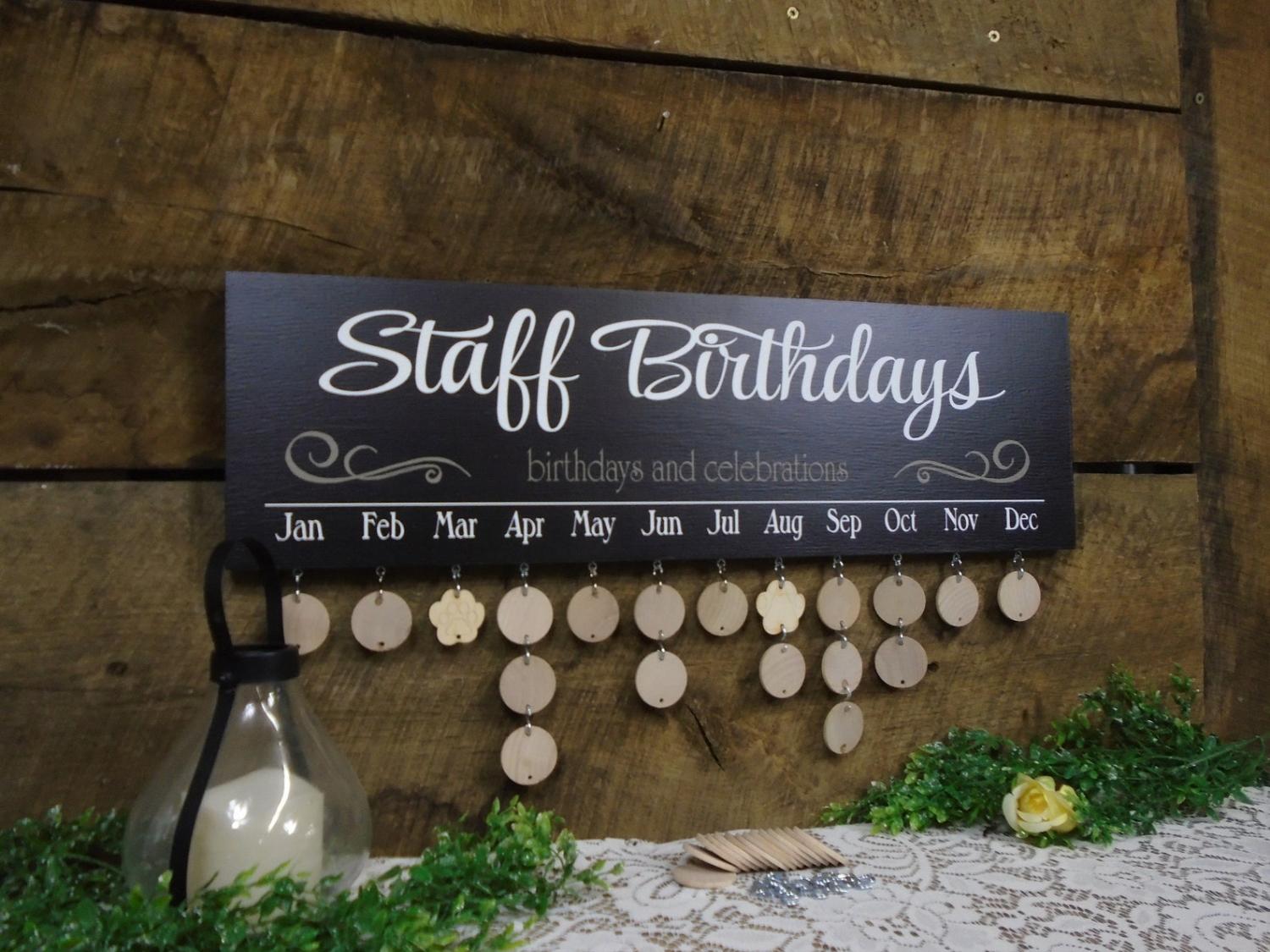 Personalized Family Birthday and Celebration Board Wall Hanging