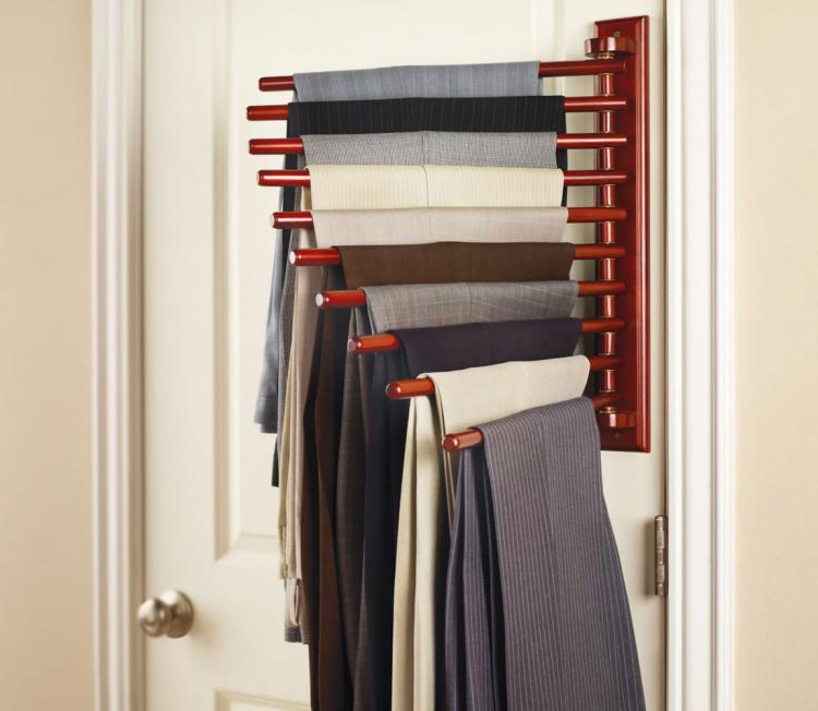 Wall mounted pants discount hanger