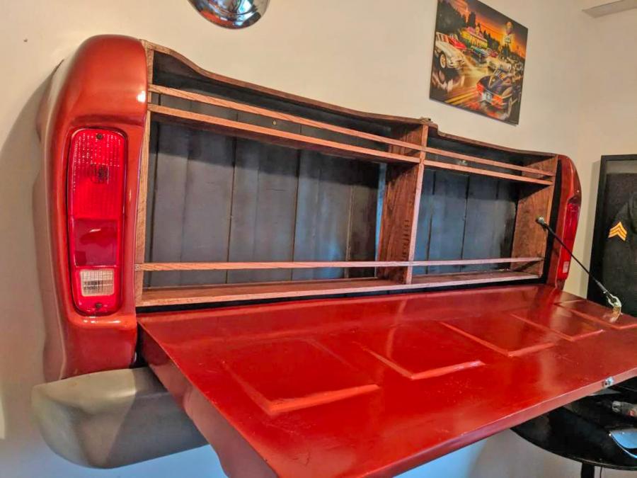 This Wall-Mounted Truck Tailgate Bar Is The Perfect Home, 40% OFF