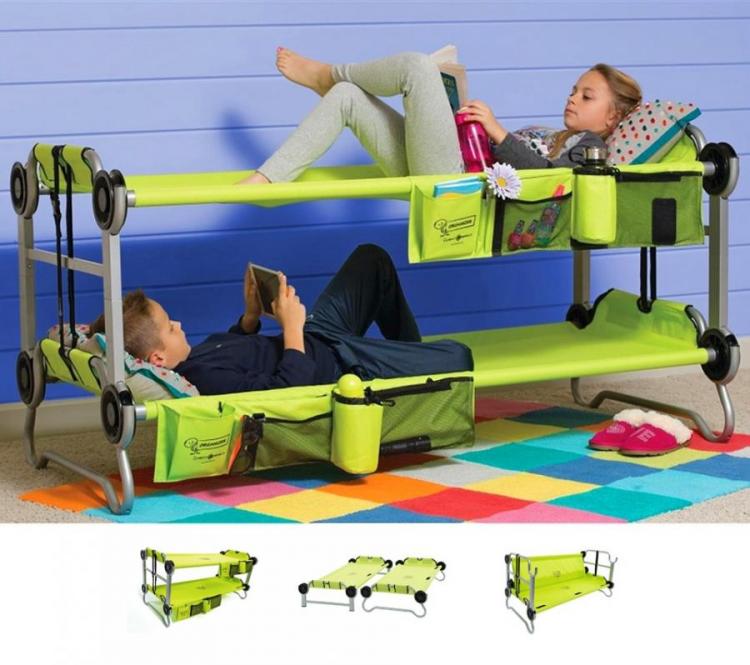 Kid-O-Bunk: Portable Bunk Beds For Camping, Also Converts Into a Sofa