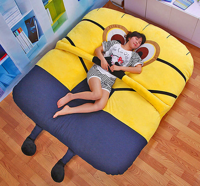 This Despicable Me Minion Sofa Bed Has Arms That Will Hug You