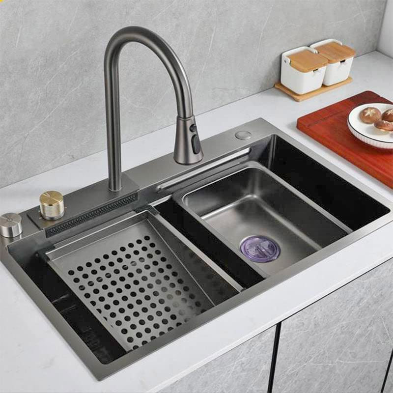 This Waterfall Kitchen Sink Might Be The Ultimate Modern Kitchen Accessory