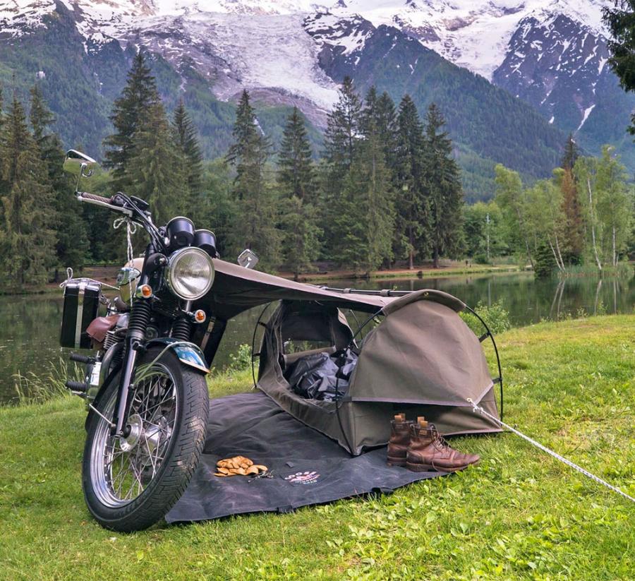 Incredible Motorcycle Tent Lets You Camp Out Anywhere While Out On The Road