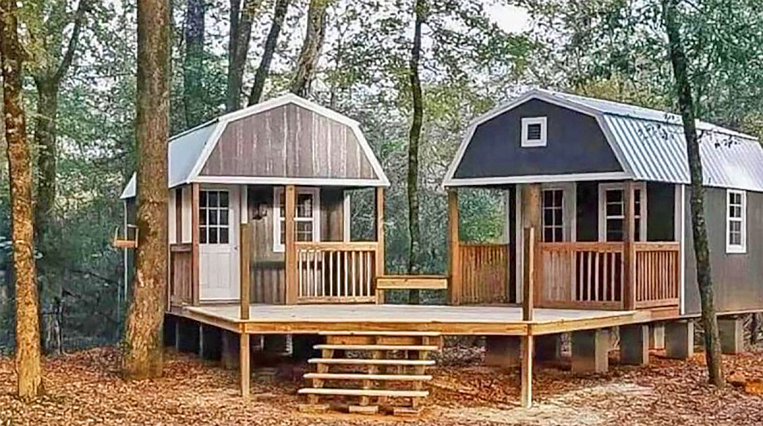 The We Shed Is A Dual Shed For Him And Her With A Conjoined Deck   We Shed Dual Shed With Conjoined Deck 8227 