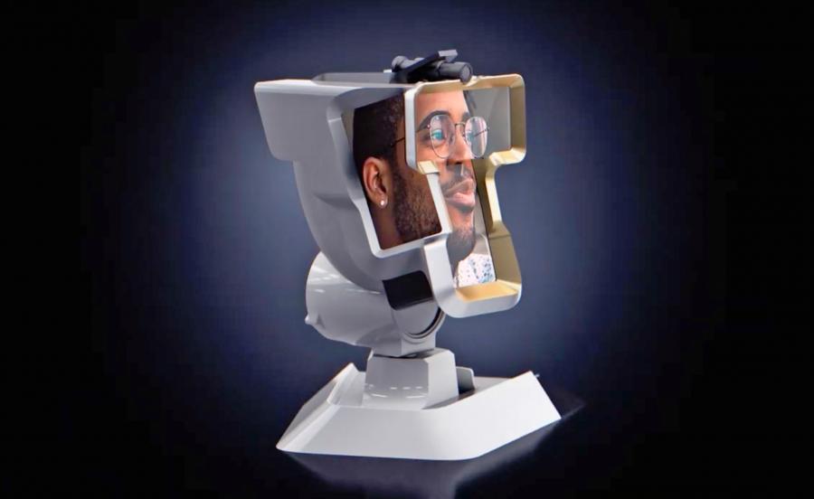 WeHead spatial communication display Video Call Robot