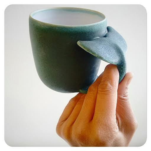 Whale Tail Mug - Curling Whale Tail Coffee Mug