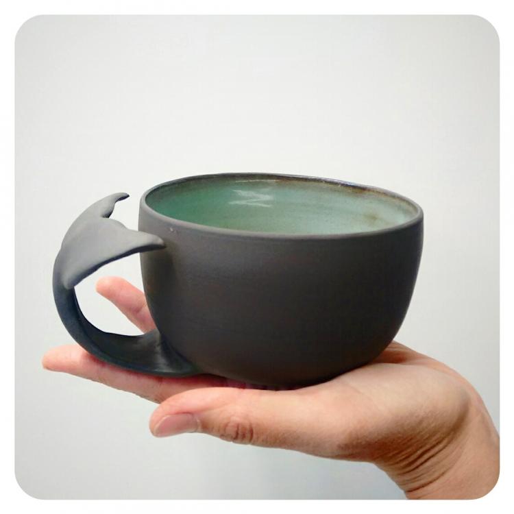 Whale Tail Mug - Curling Whale Tail Coffee Mug
