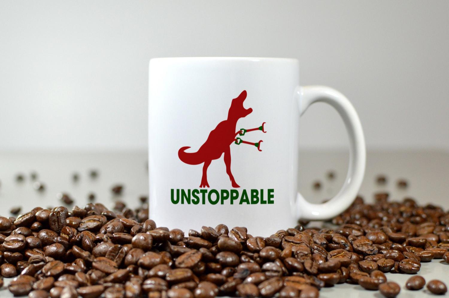 Funny T-Rex Coffee Mugs - Funny Dinosaur coffee mugs