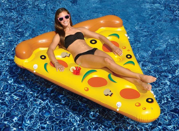 Whole Pizza Pool Float System - Connect 8 Slices Of Pizza Pool Floats Together