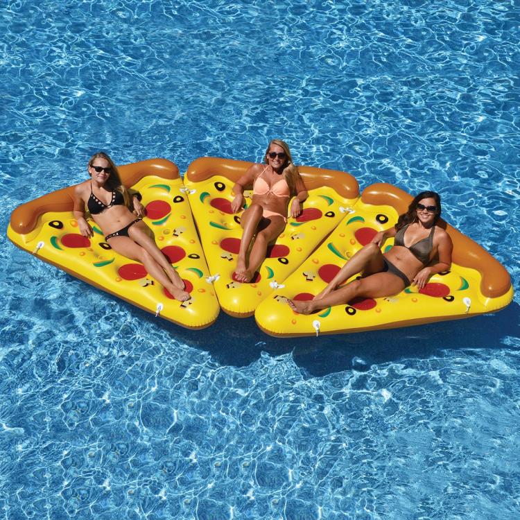 Whole Pizza Pool Float System - Connect 8 Slices Of Pizza Pool Floats Together