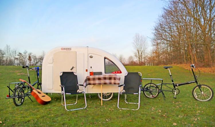 You Can Now Get A Mini Camper Trailer Thats Towed With Your Bicycle