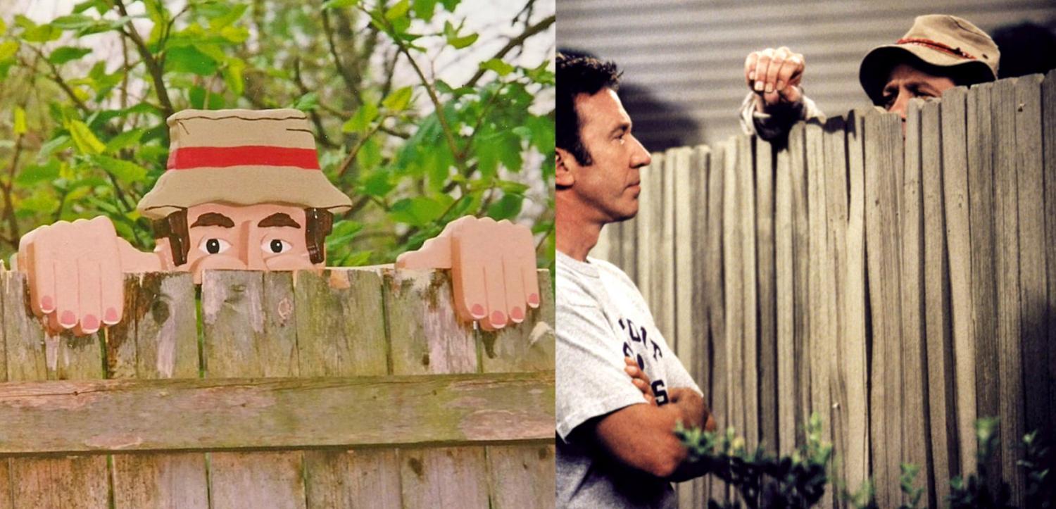 Wilson Fence Sitter - Funny Home Improvement Mr. Wilson Fence Decoration