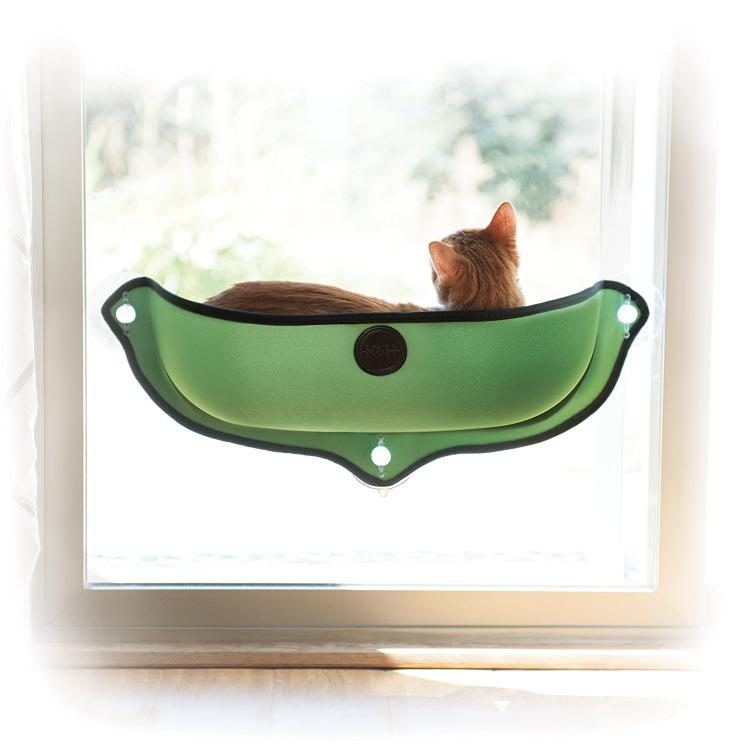 K&H Manufacturing EZ Mount Window Cat Bed - Window Suction Kitty Pod - Car Window Cat Bed