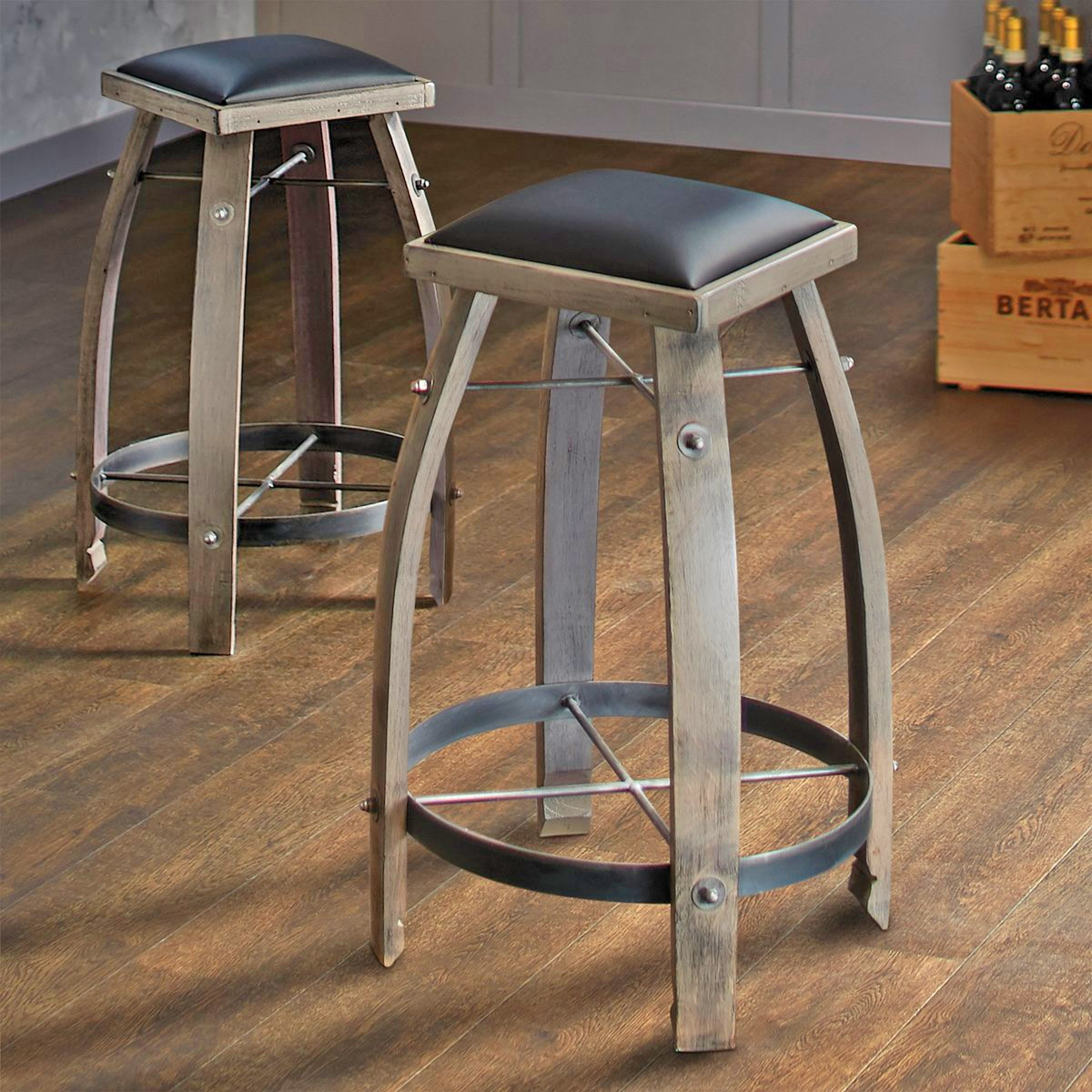 This Ultimate Wine Barrel Table Has A Hidden Storage Area Inside For Keeping Your Booze