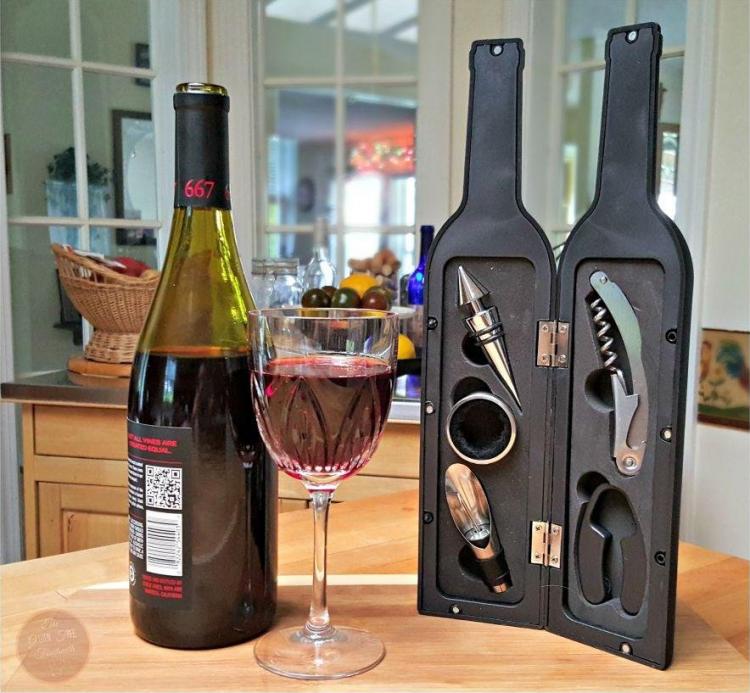 Wine Bottle Shaped Wine Tools Container