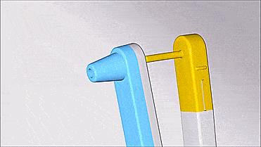 WingBrush Genius New Flossing Tool - Push button teeth flossing device