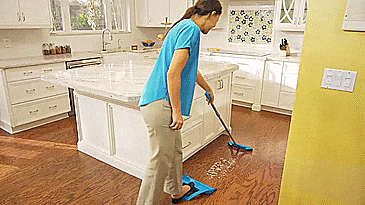 Wisp One handed broom - stand while sweeping into dustpan - Unique broom with tons of features