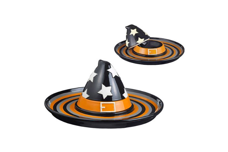 Witch Hat Halloween Chip and Dip Serving Tray - Witch's hat chip/dip tray