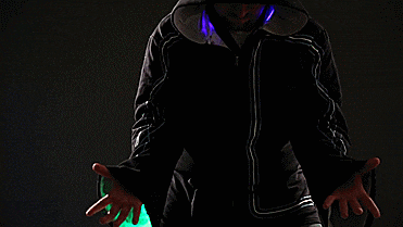 Wizard Hoodie - Cast Spells With Light and Sound Effects - GIF