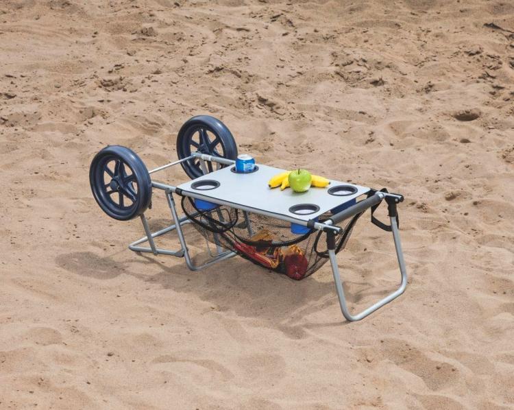 Wonder Cart Beach Cart That Doubles as a Table - Beach cart table