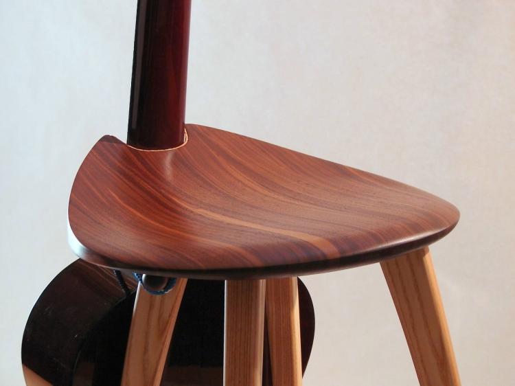 Wooden Guitar Stand Stool