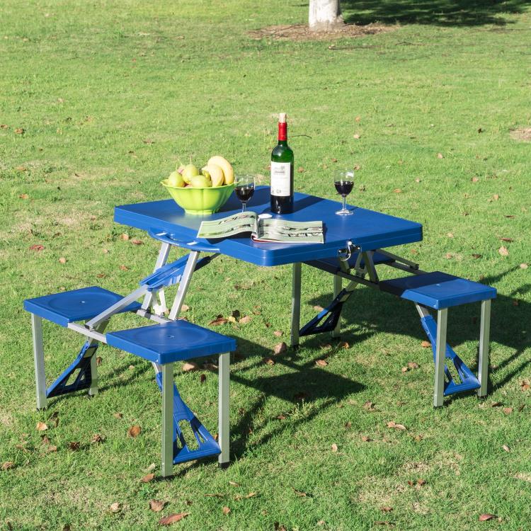 This Super Portable Picnic Table Folds Down To The Size Of a Briefcase ...