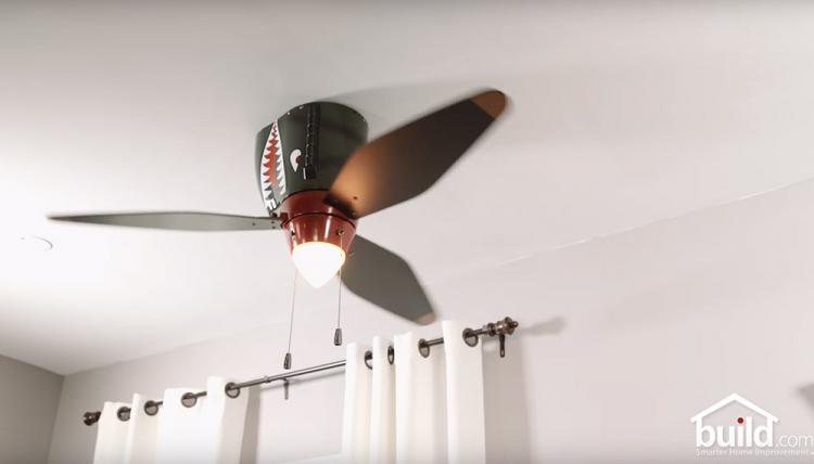 World War Ii Tiger Shark Plane Ceiling Fan