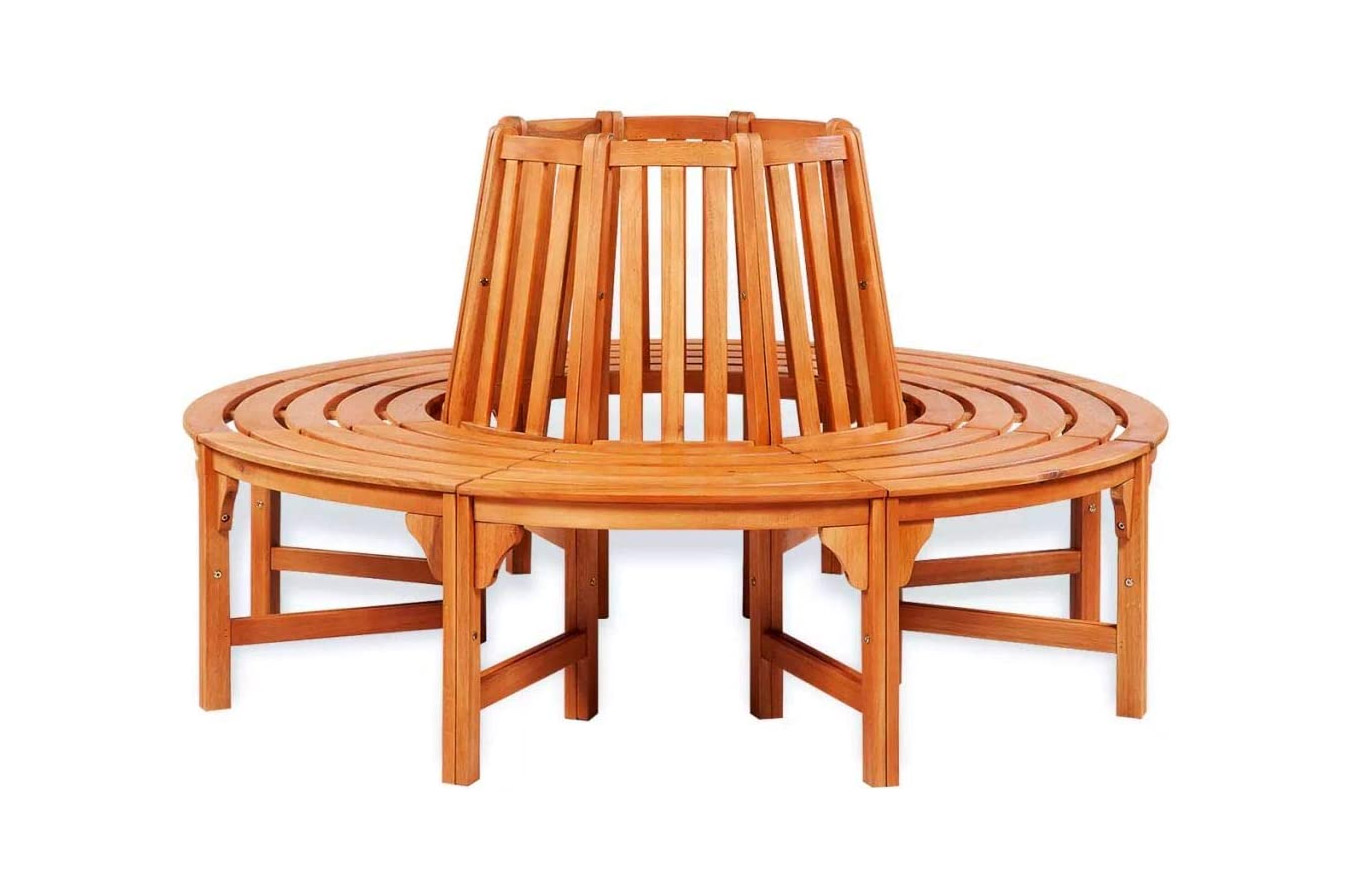 These Wrap Around Tree Benches Provide Beautiful Outdoor Seating Around   Wrap Around Wooden Tree Bench 2764 