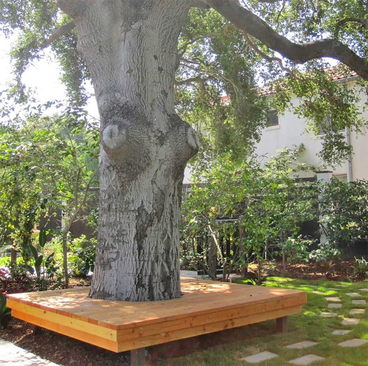 These Wrap-Around Tree Benches Provide Beautiful Outdoor Seating Around