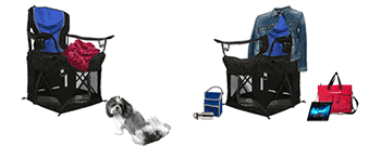 Wrapsit Converts Your Lawn Chair Into A Pet Crate - lawn-chair pet crate