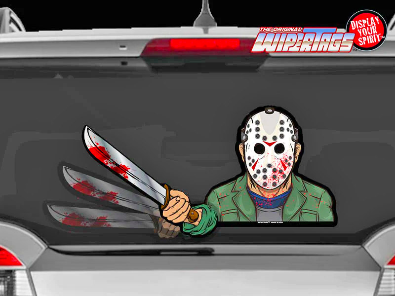 Michael Myers Waving Rear Wiper Blade Attachment Decal
