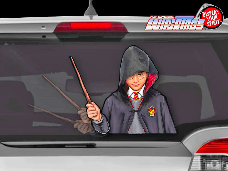 Harry Potter Waving Wand Rear Wiper Blade Attachment Decal
