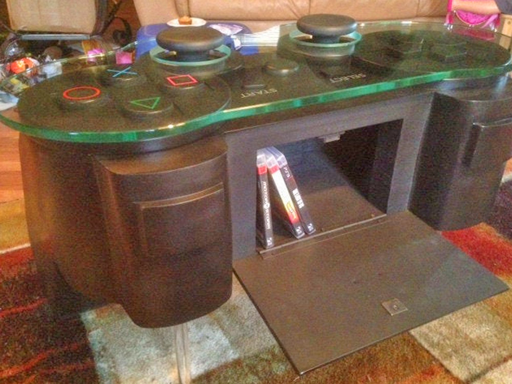 Giant Playstation Controller Replica Coffee Table