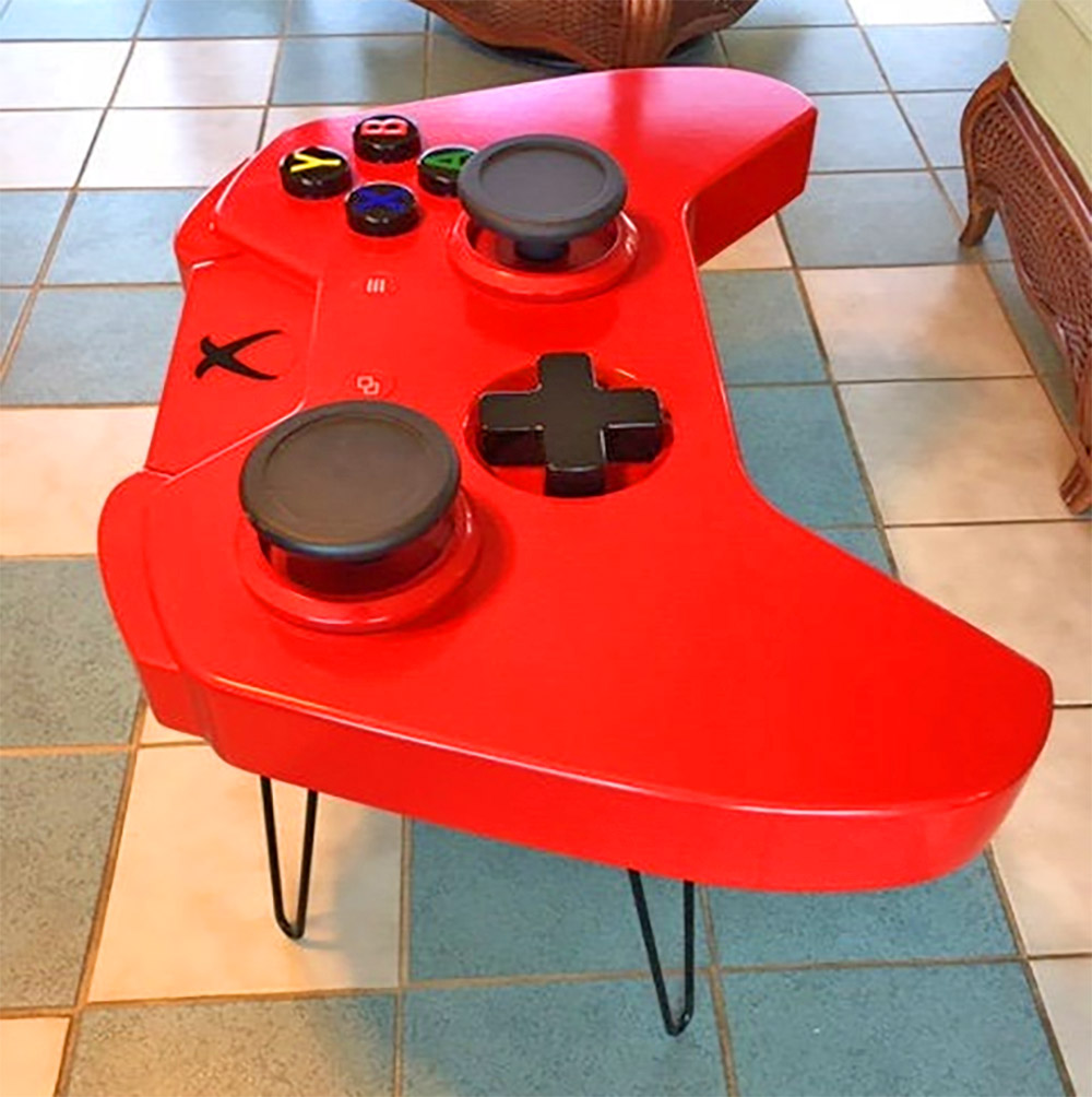 These Giant Xbox And Playstation Controller Coffee Tables Are Perfect For Any Game Room