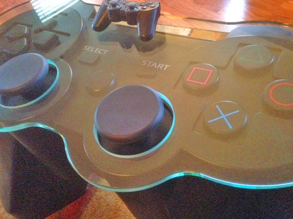 Giant Playstation Controller Replica Coffee Table