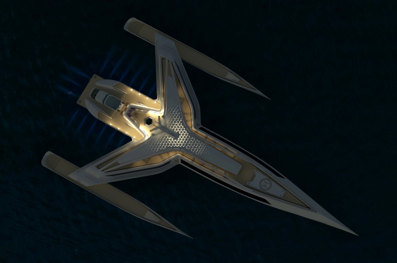 Y-Wing Star Wars Super Yacht - Estrella by Yeojin Jung