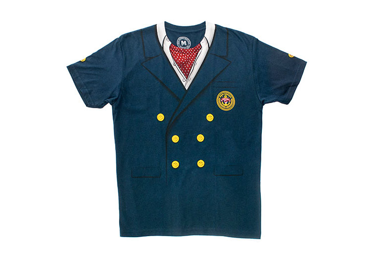 Yacht Captain T-Shirt - Ascot Tie Shirt