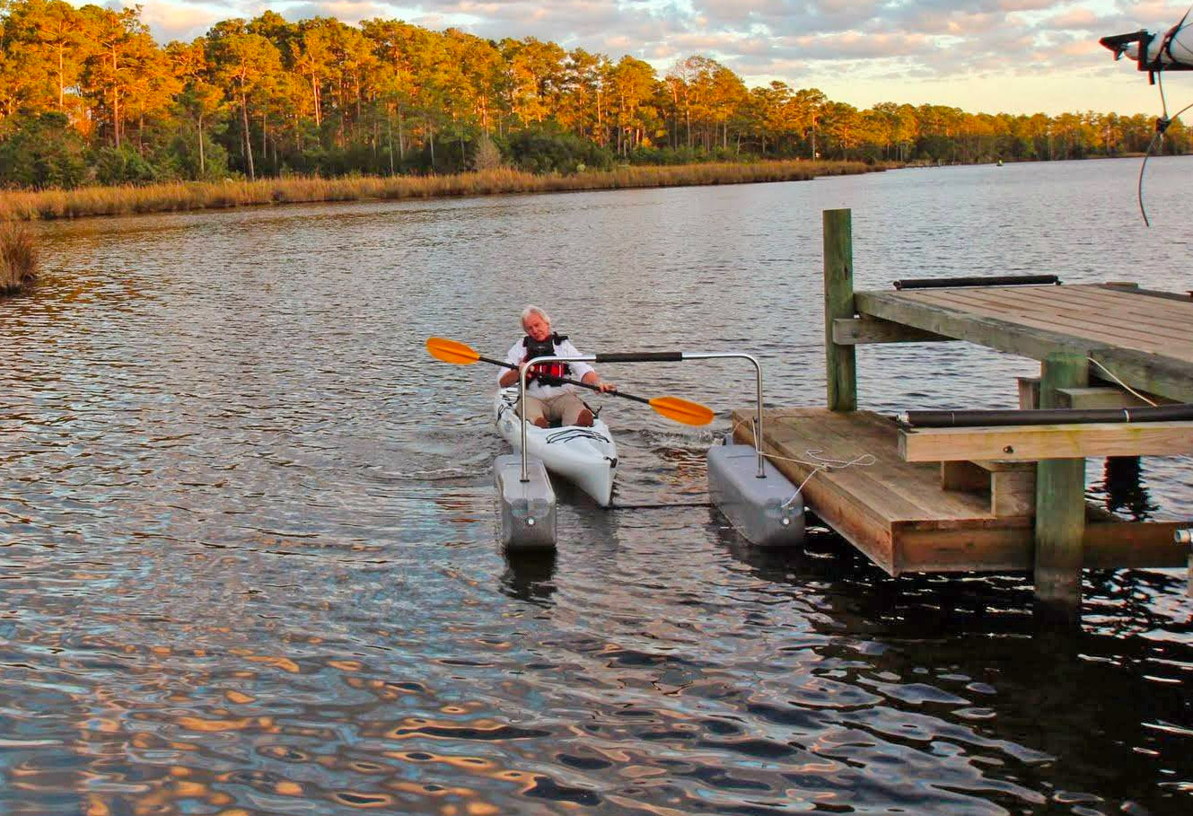 The Yak-a-Launcher Is An Easy Kayak Entry Device For The Elderly