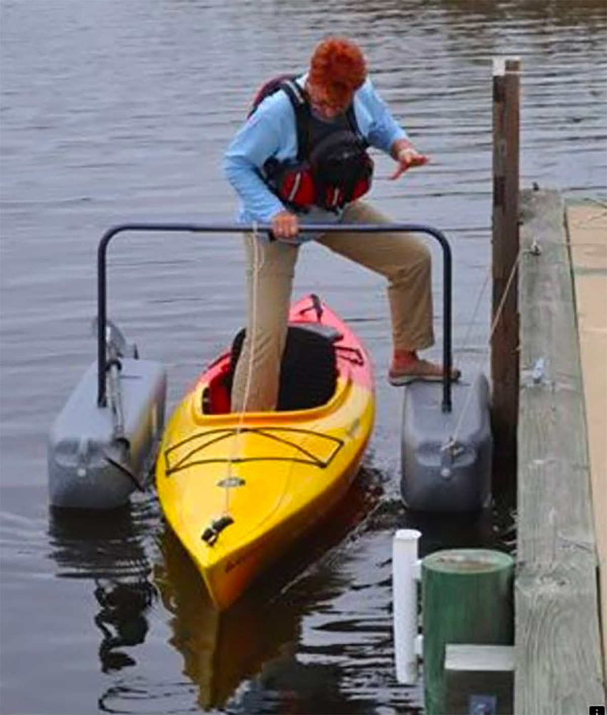 The Yak-a-Launcher Is An Easy Kayak Entry Device For The Elderly Or ...